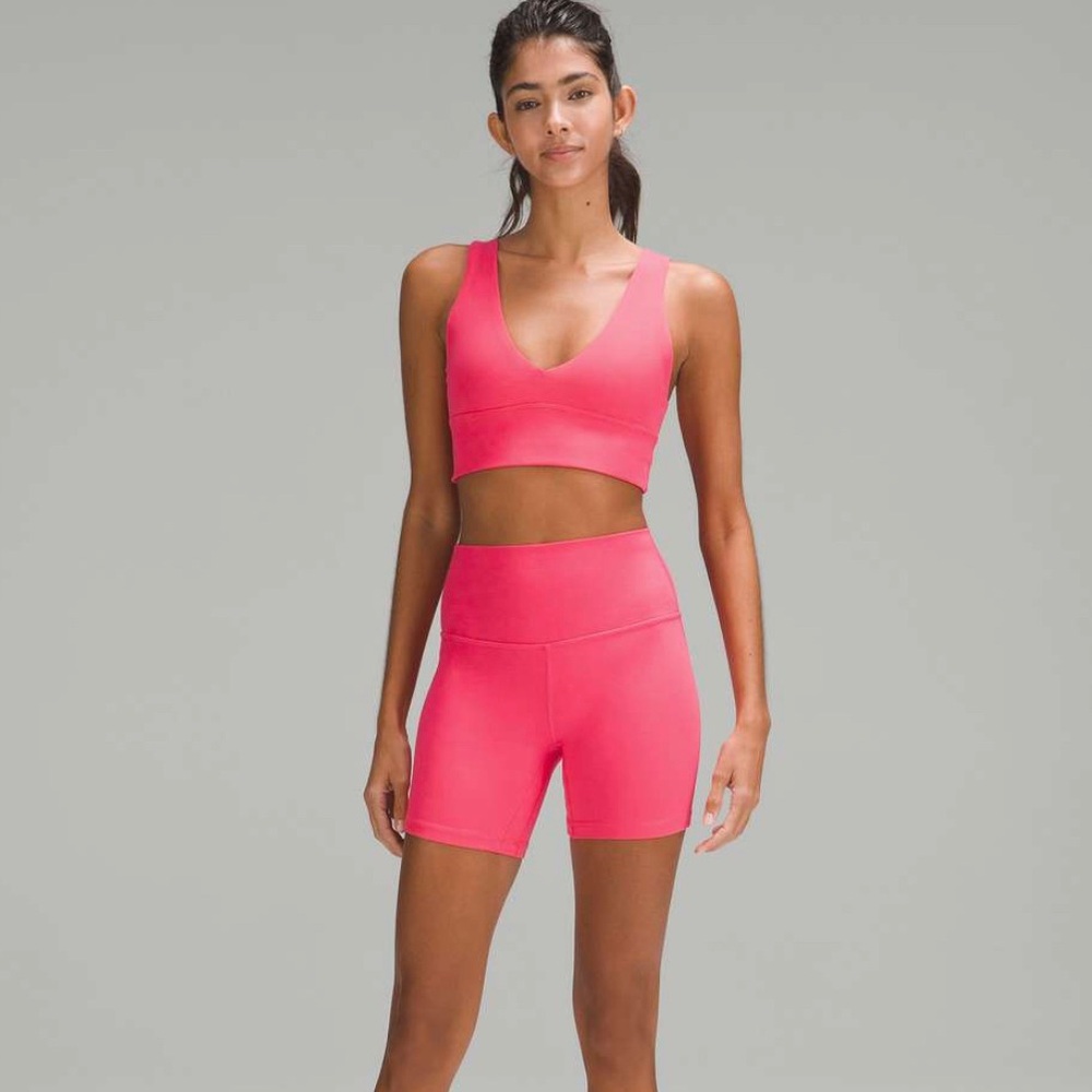 Lululemon biker shorts 6” in lipgloss